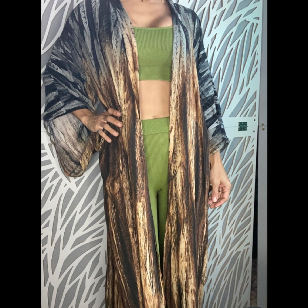 Maxi tie-dye duster from Indonesian label Zada